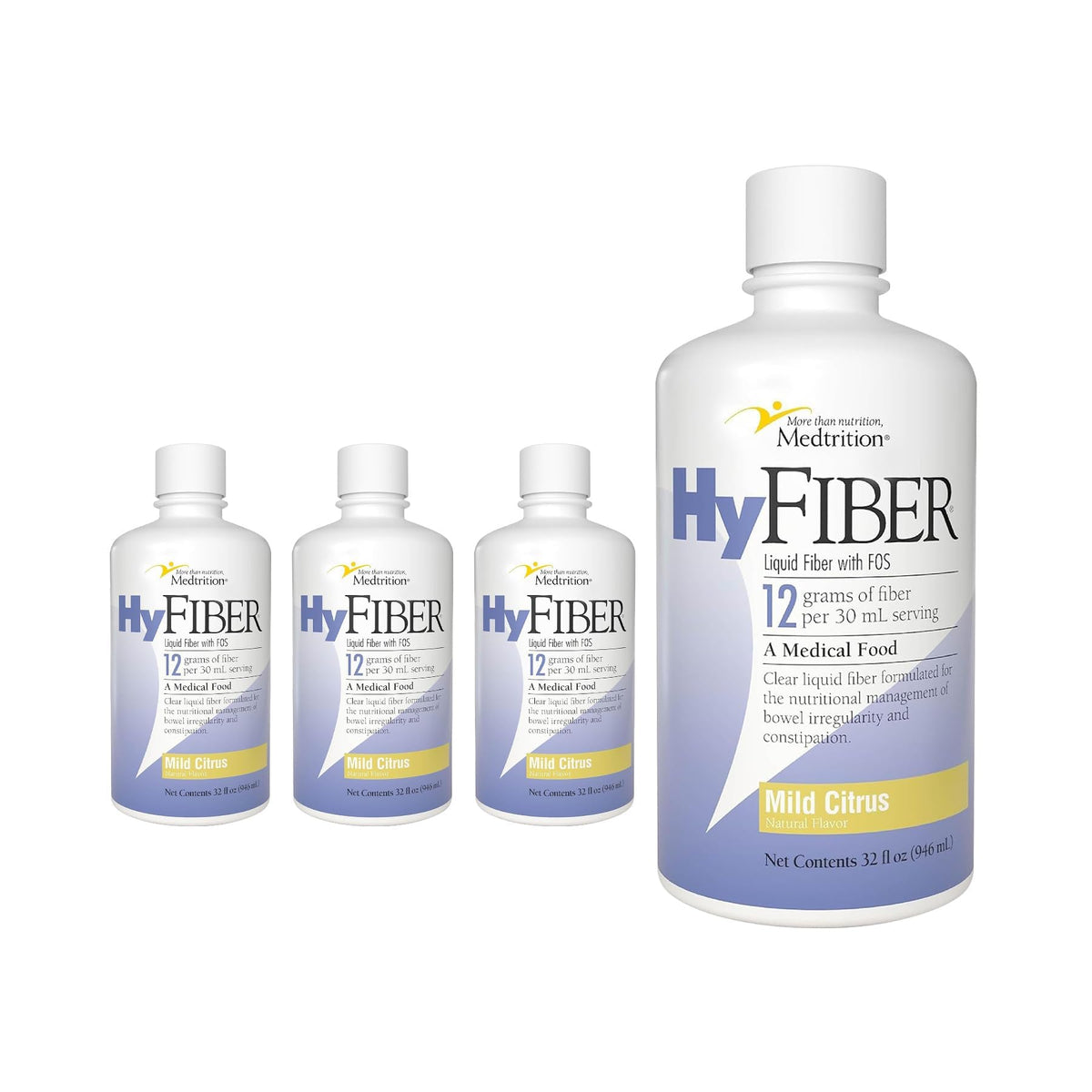 Medtrition HyFiber frontal del envase mostrando la presentación y beneficios