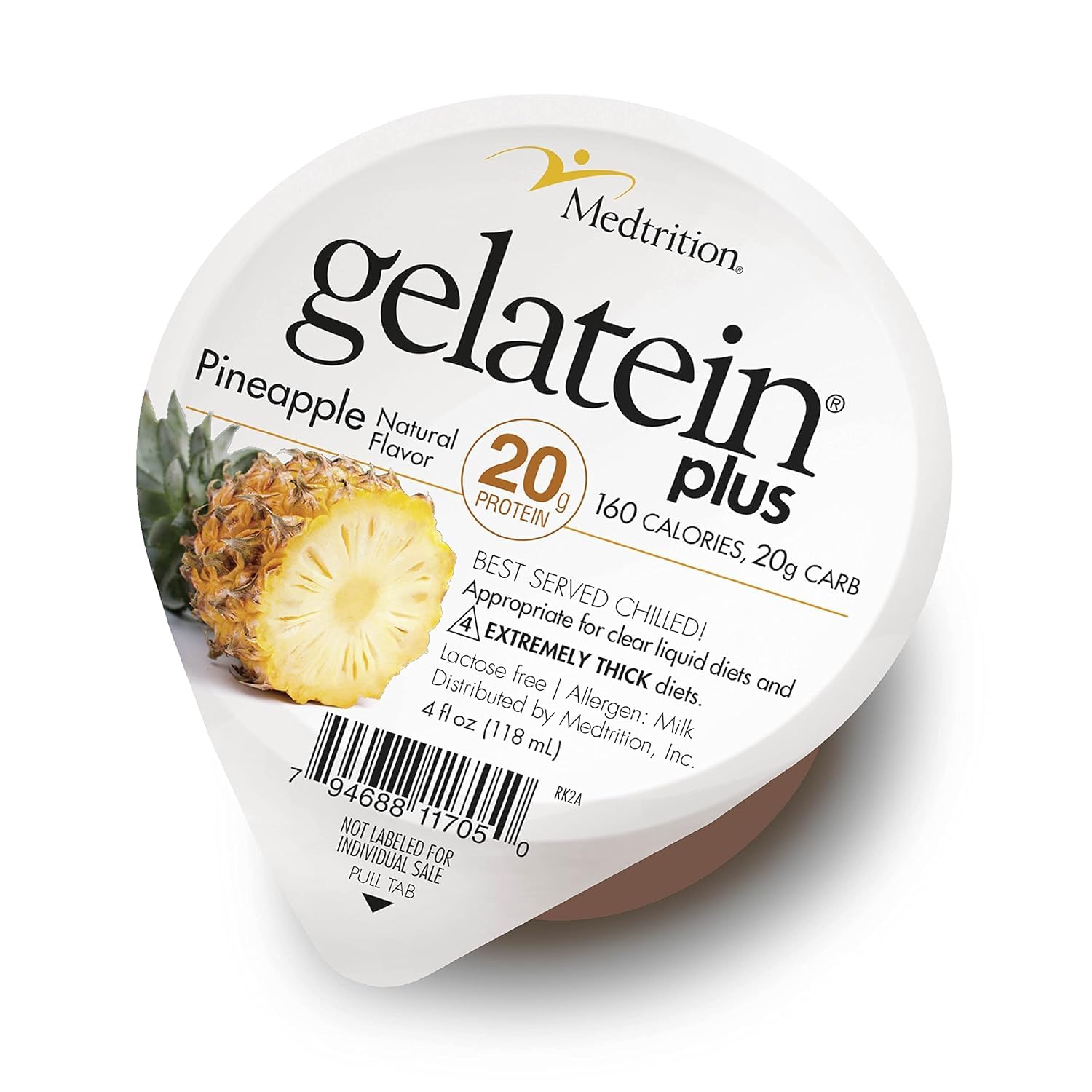 Medtrition ProSource Gelatein Piña frente empaque mostrando práctico formato