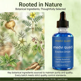 Medvi Quad etiqueta con información de ingredientes y uso claro