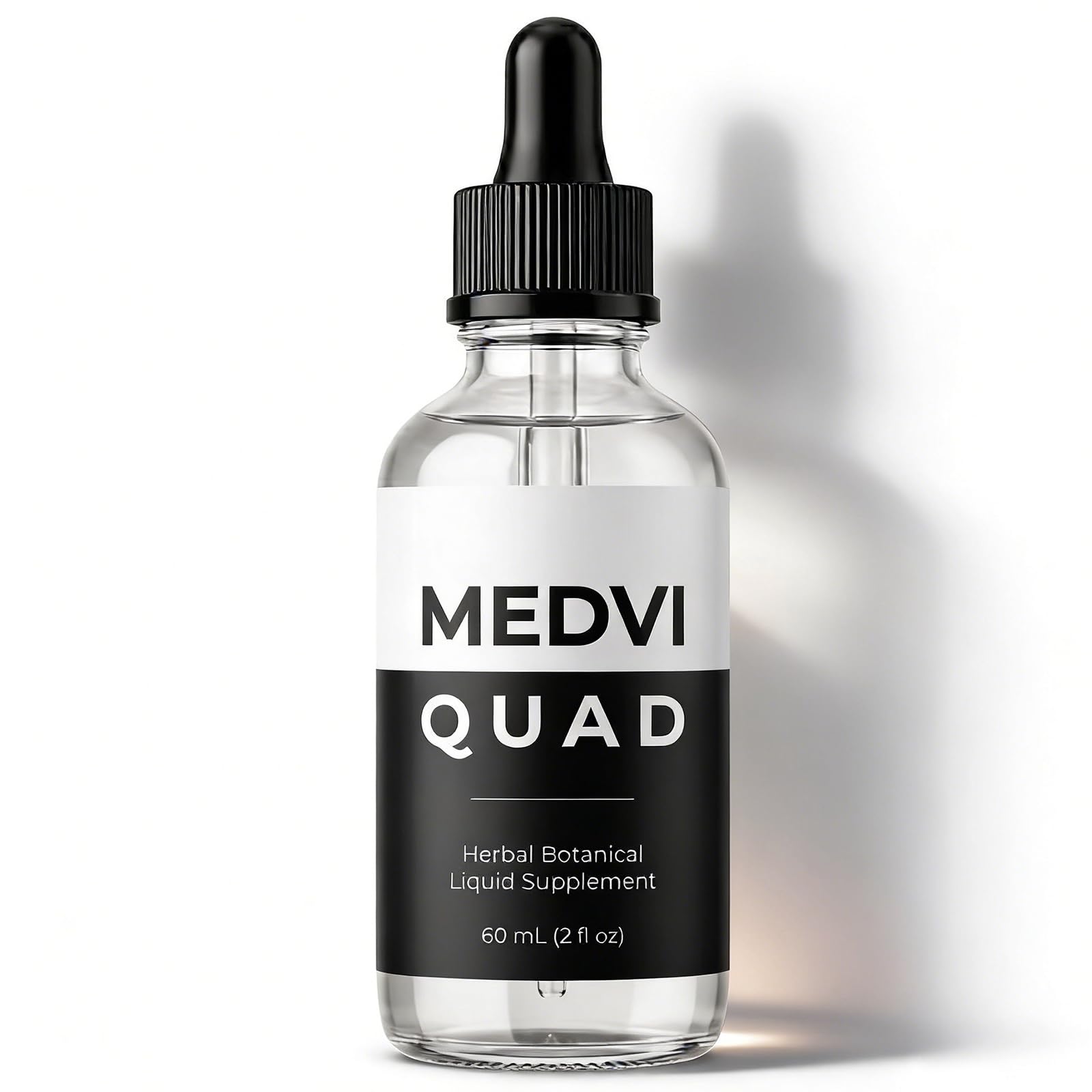 Medvi Quad vista frontal del envase con diseño claro y dosificación práctica