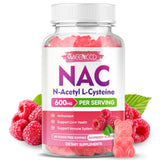 MEENCCD frasco frontal con gominolas NAC, presentación clara y atractiva