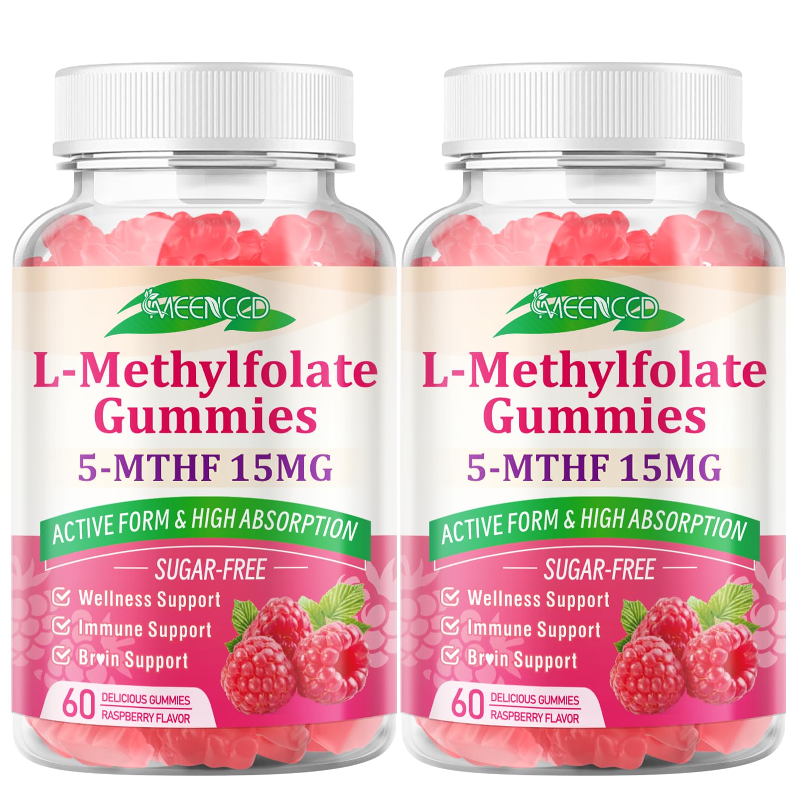 MEENCCD representación de ingredientes naturales y símbolos, transmite calidad vegana
