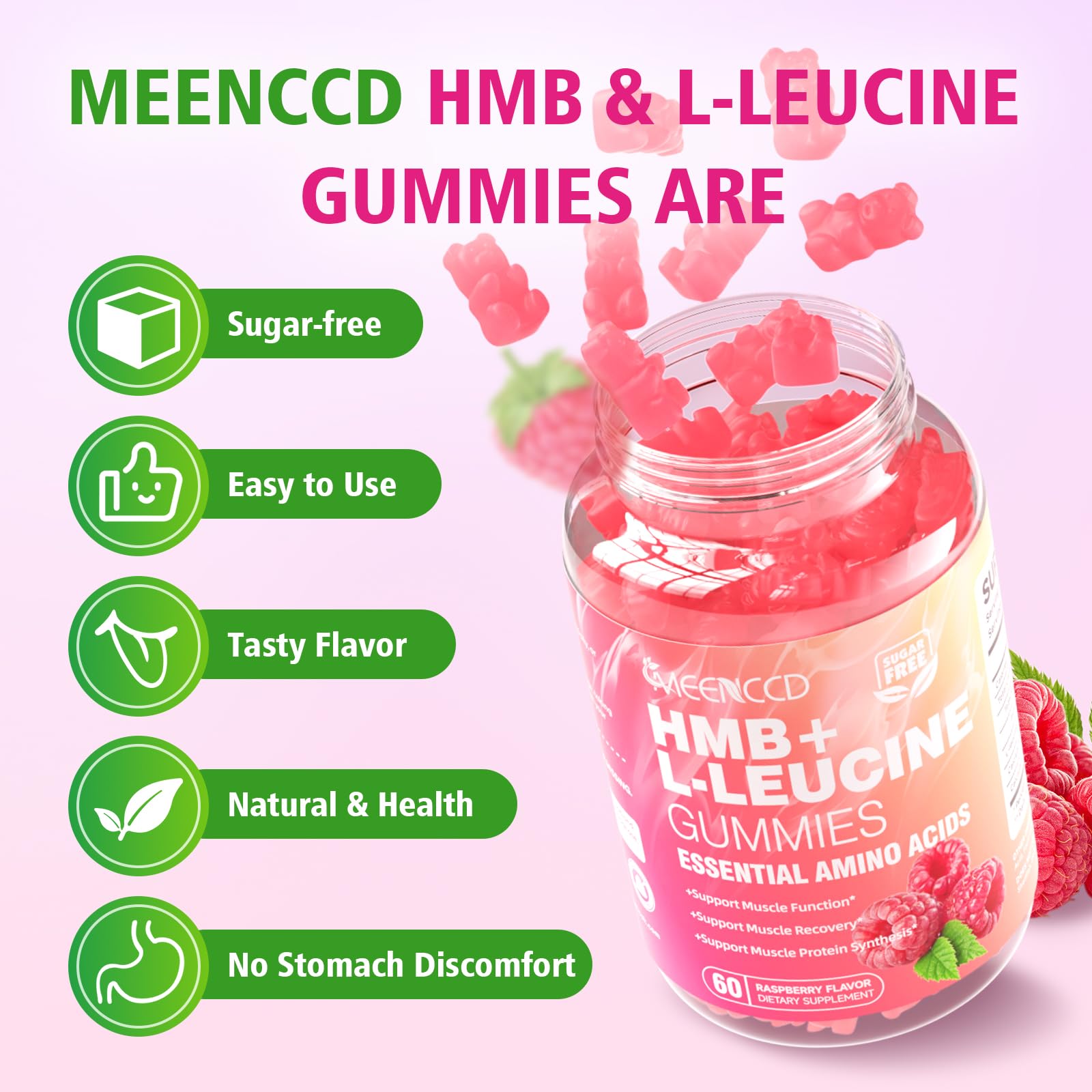 MEENCCD etiqueta con ingredientes y certificaciones GMP visibles