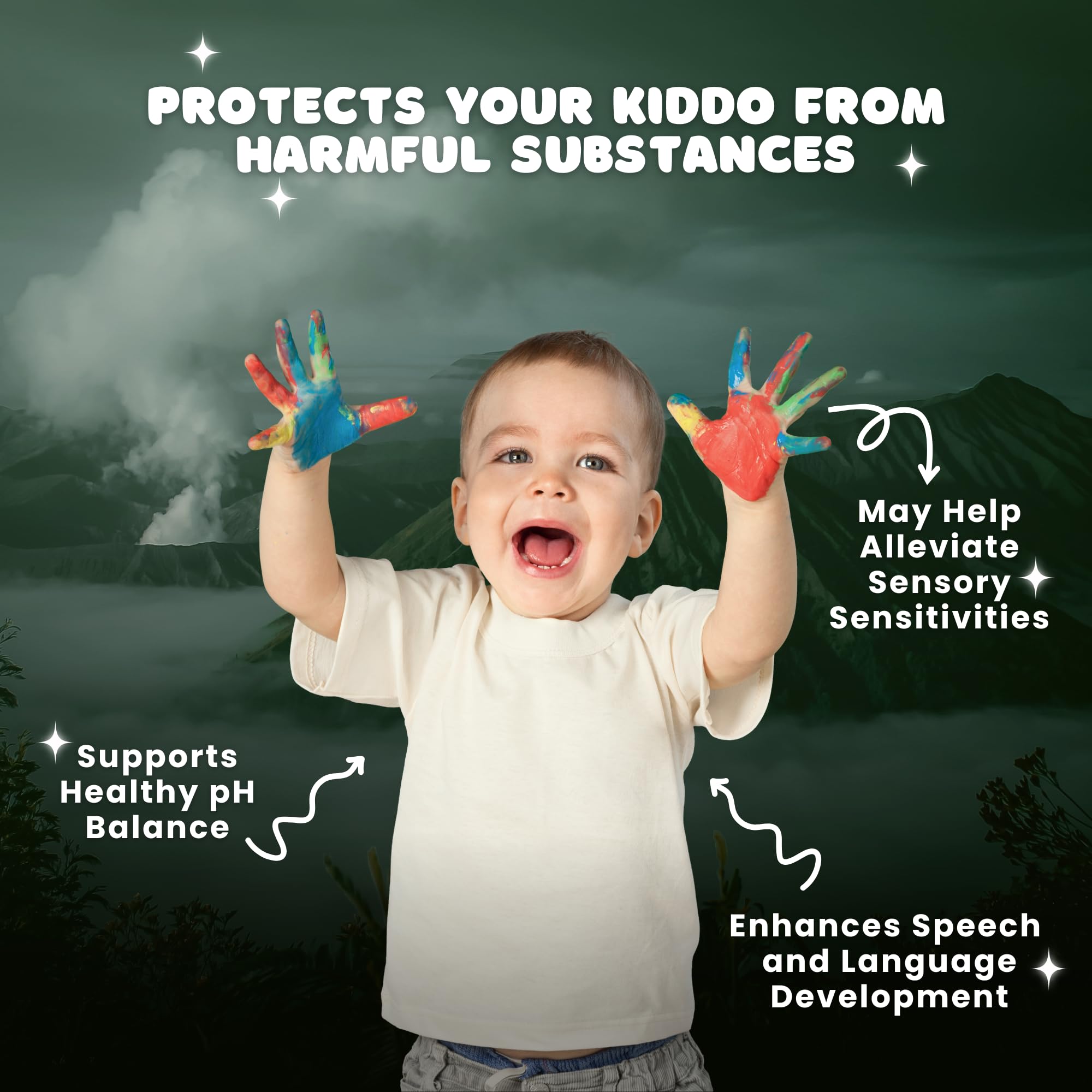 MEGA HEALTH familia usando las gotas en cocina, cómodo para niños y adultos