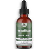 MEGA HEALTH frasco frontal de The One Healer Zeolite Detox mostrando etiqueta