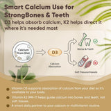 Etiqueta Megacephalus con lista de ingredientes D3 10000 IU y K2 MK‑7, información transparente