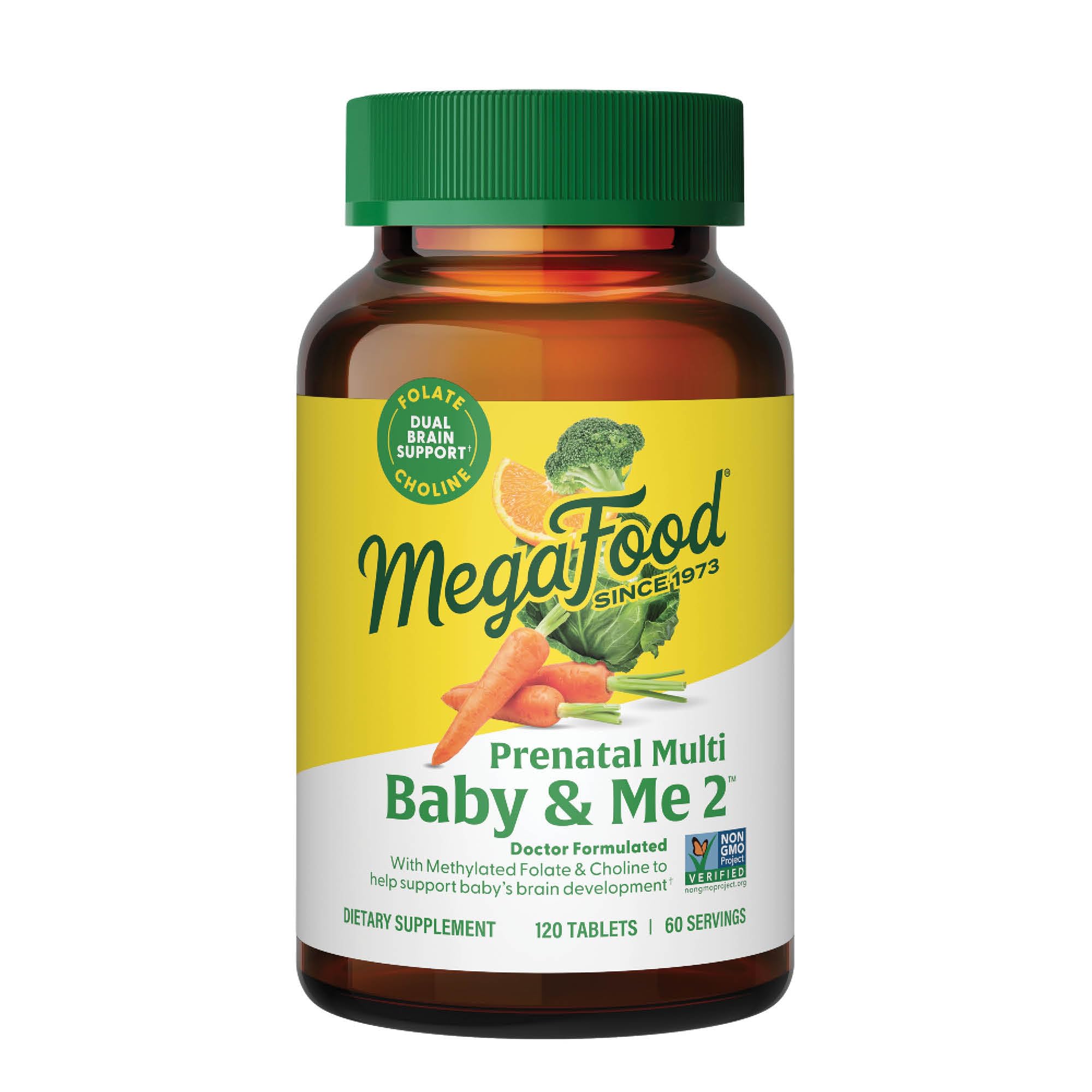 MegaFood botella frontal mostrando el envase y beneficio nutricional