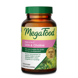 MegaFood envase frontal de Baby & Me 2 DHA & Choline mostrando diseño y dosis