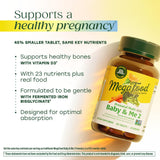 MegaFood primer plano de la textura de la tableta, indica pureza