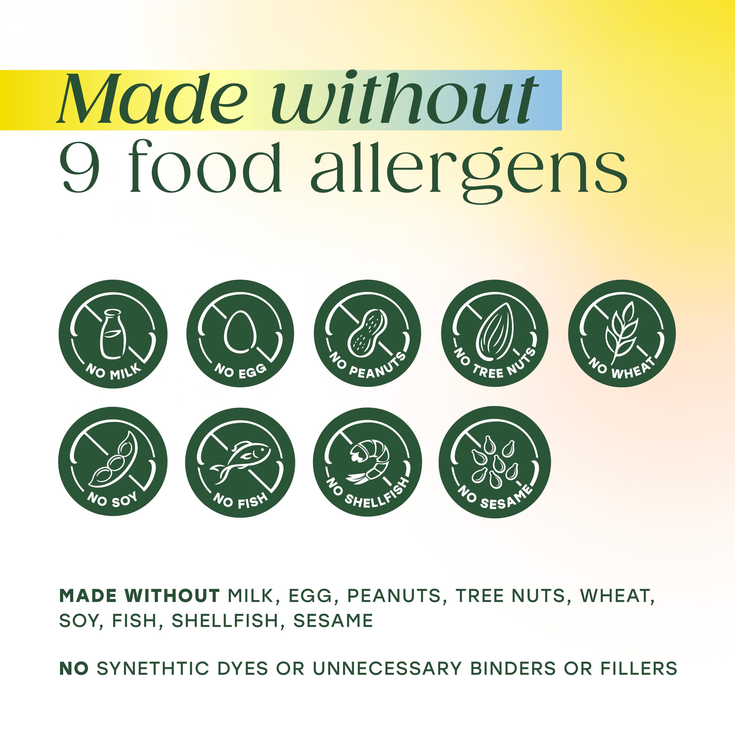 MegaFood frasco junto a alimentos saludables en cocina, integración dietética