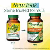 MegaFood cápsula en primer plano, fácil de tragar y dosificación clara