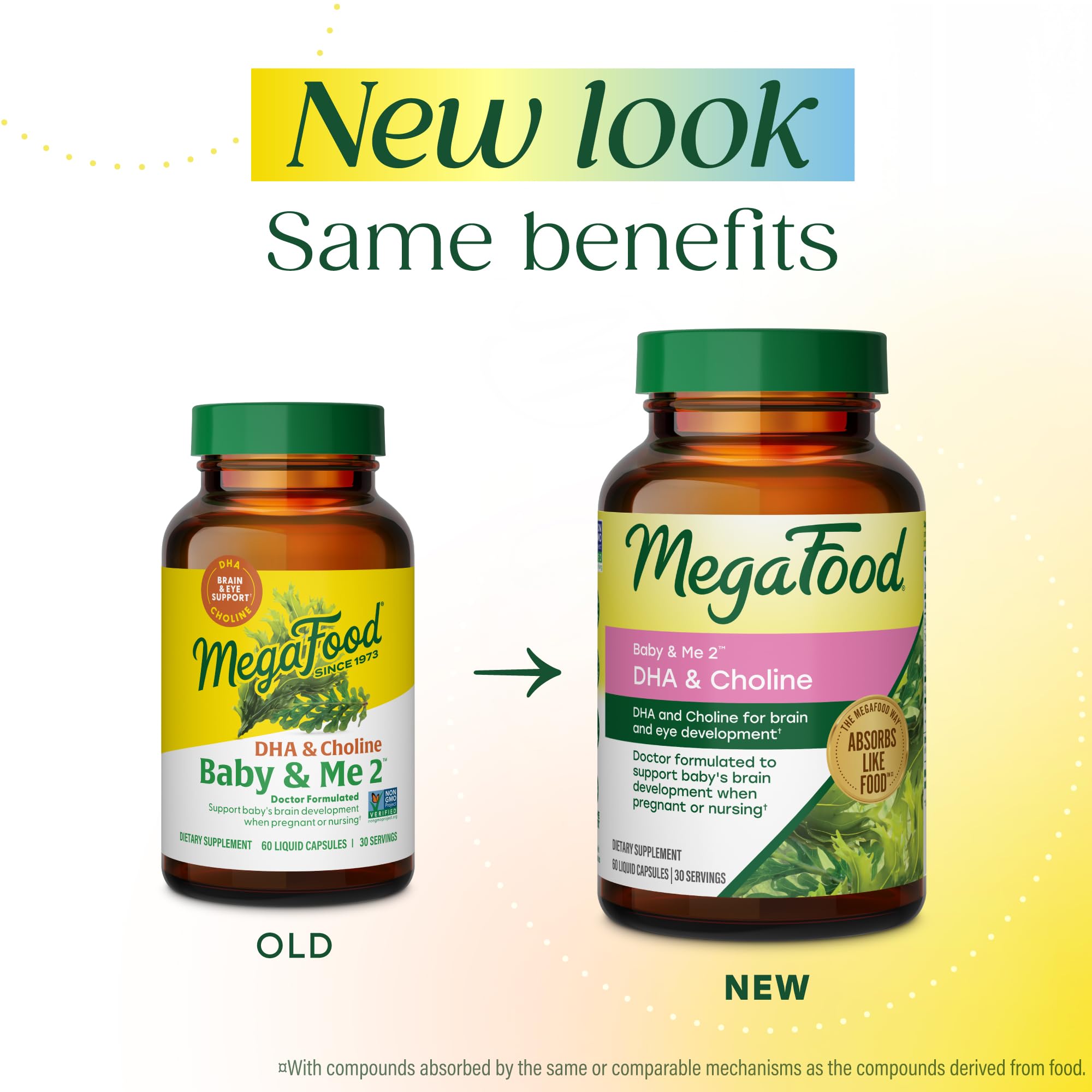 MegaFood primer plano de cápsula líquida mostrando textura y fácil ingestión