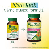MegaFood textura de tableta en primer plano que evidencia fácil de tragar