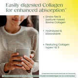 MegaFood colágeno disuelto en café caliente, se integra sin grumos