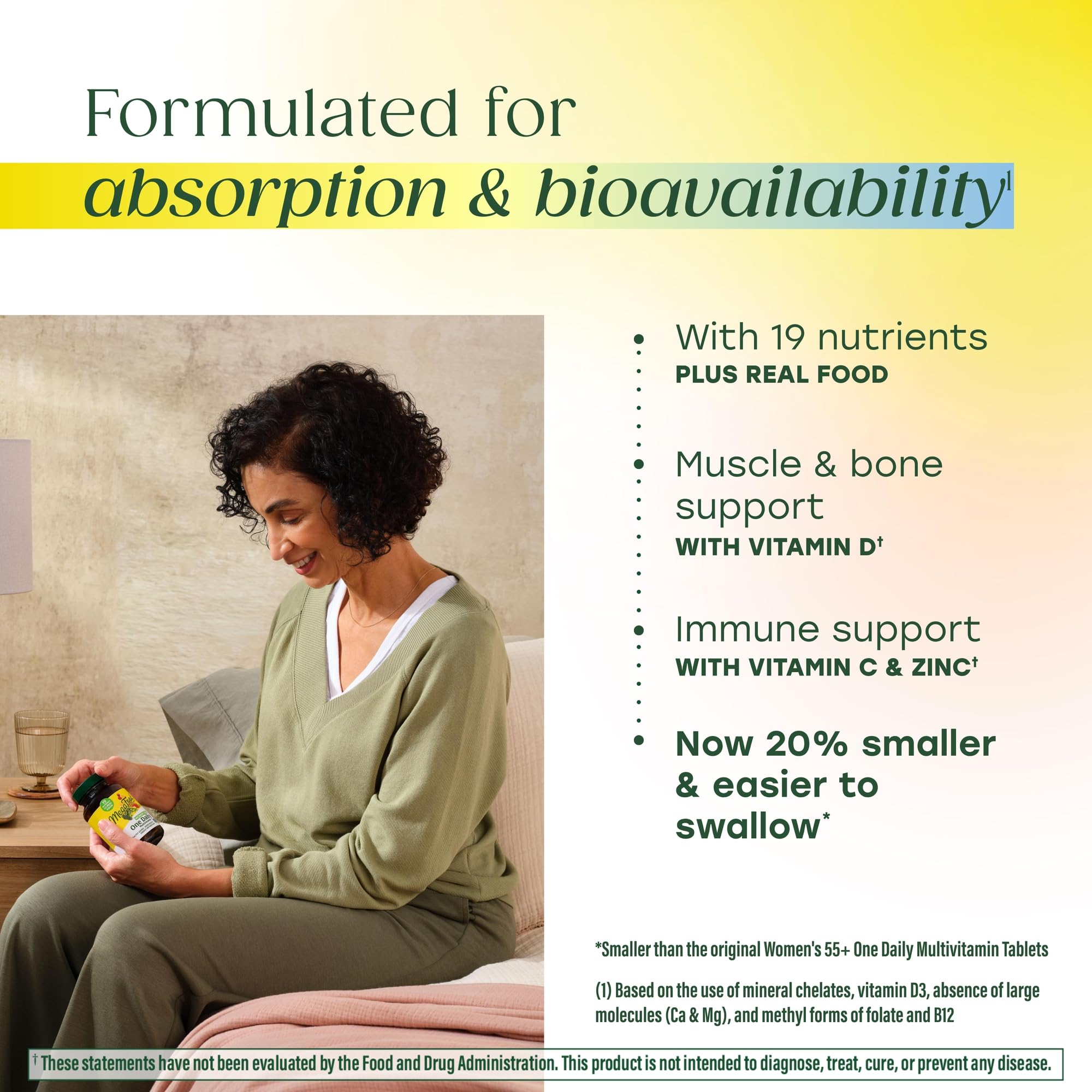 MegaFood composicion con frutas y verduras real alimento como apoyo