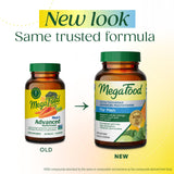 MegaFood comprimidos en mano destacando tamaño y comodidad para tomar