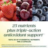 MegaFood etiqueta nutricional clara que facilita revisar nutrientes