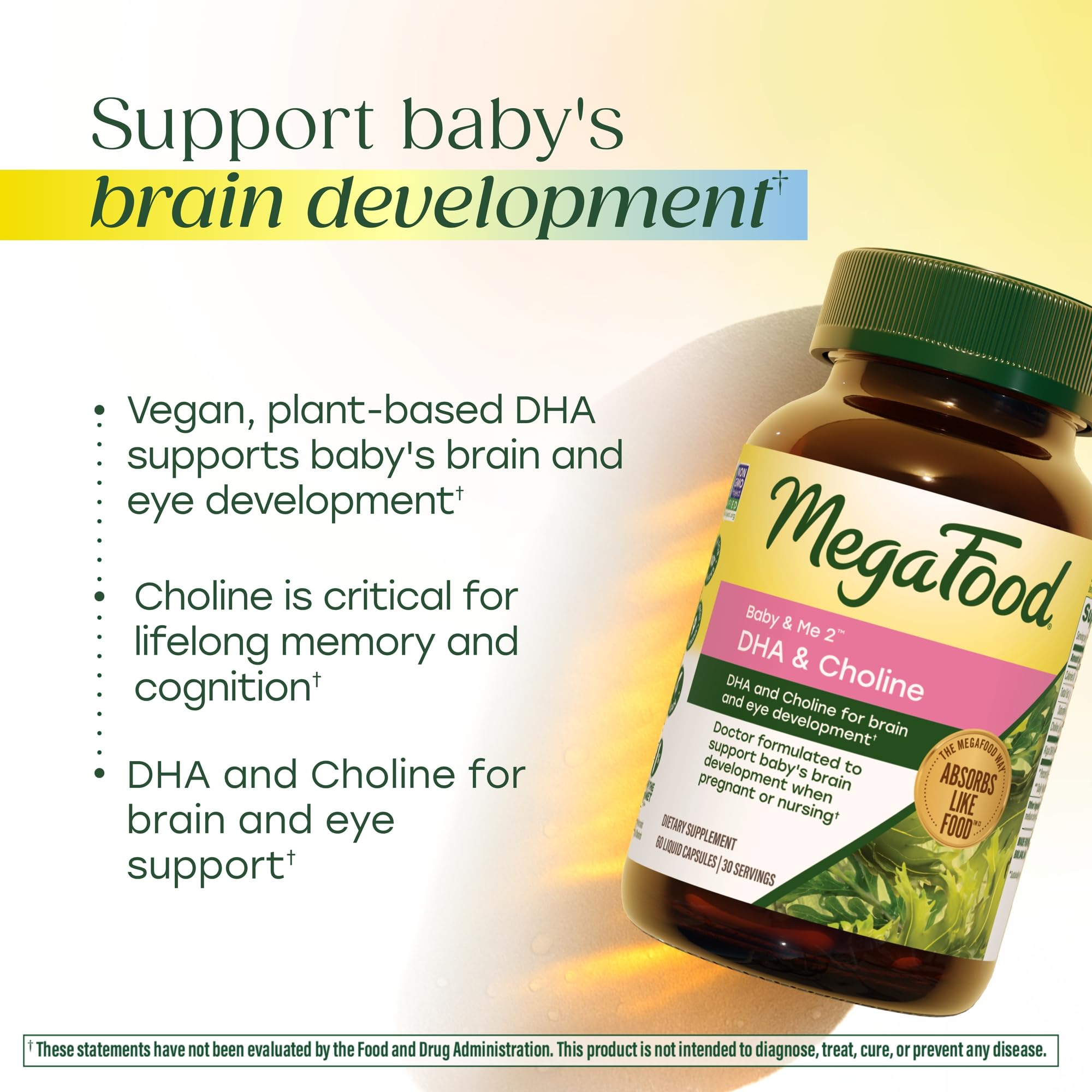 MegaFood detalle de la etiqueta con lista de ingredientes y beneficios claros