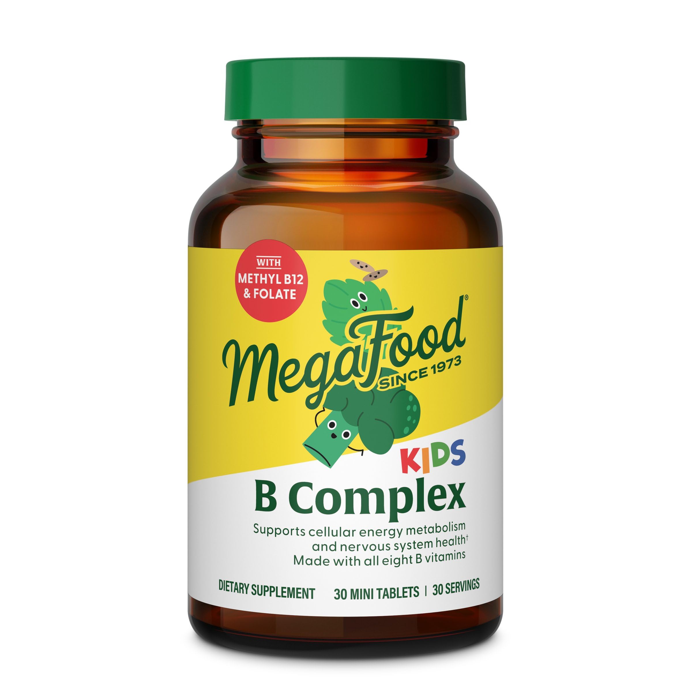 MegaFood frente del empaque mostrando mini tabletas y beneficios visibles