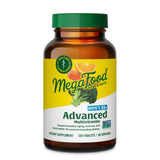 MegaFood frasco frontal con etiqueta clara y beneficios visibles