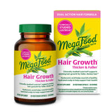 MegaFood frontal del envase Hair Growth que muestra la fórmula para cabello