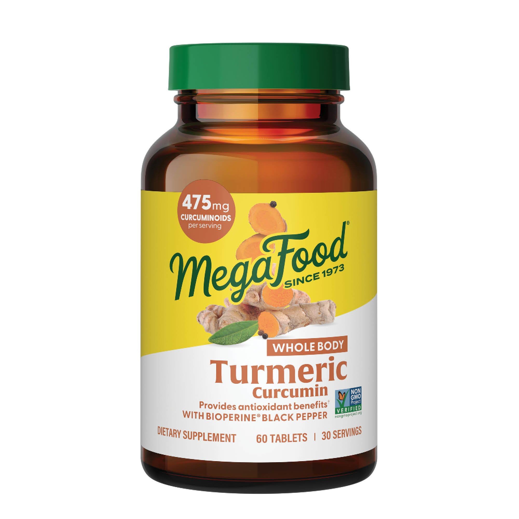 MegaFood envase frontal mostrando el producto y beneficios claros