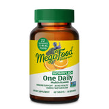 MegaFood envase frontal mostrando 60 tabletas y beneficios diarios