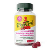 MegaFood frasco frente mostrando gomitas berry y beneficios