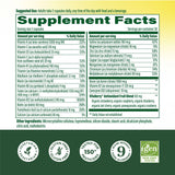 MegaFood ingredientes de origen vegetal y frutas para soporte antioxidante