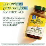 MegaFood etiqueta con información nutricional legible y beneficios clave