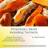 MegaFood MegaFlora polvo de cúrcuma y raíces para enfatizar ingrediente botánico