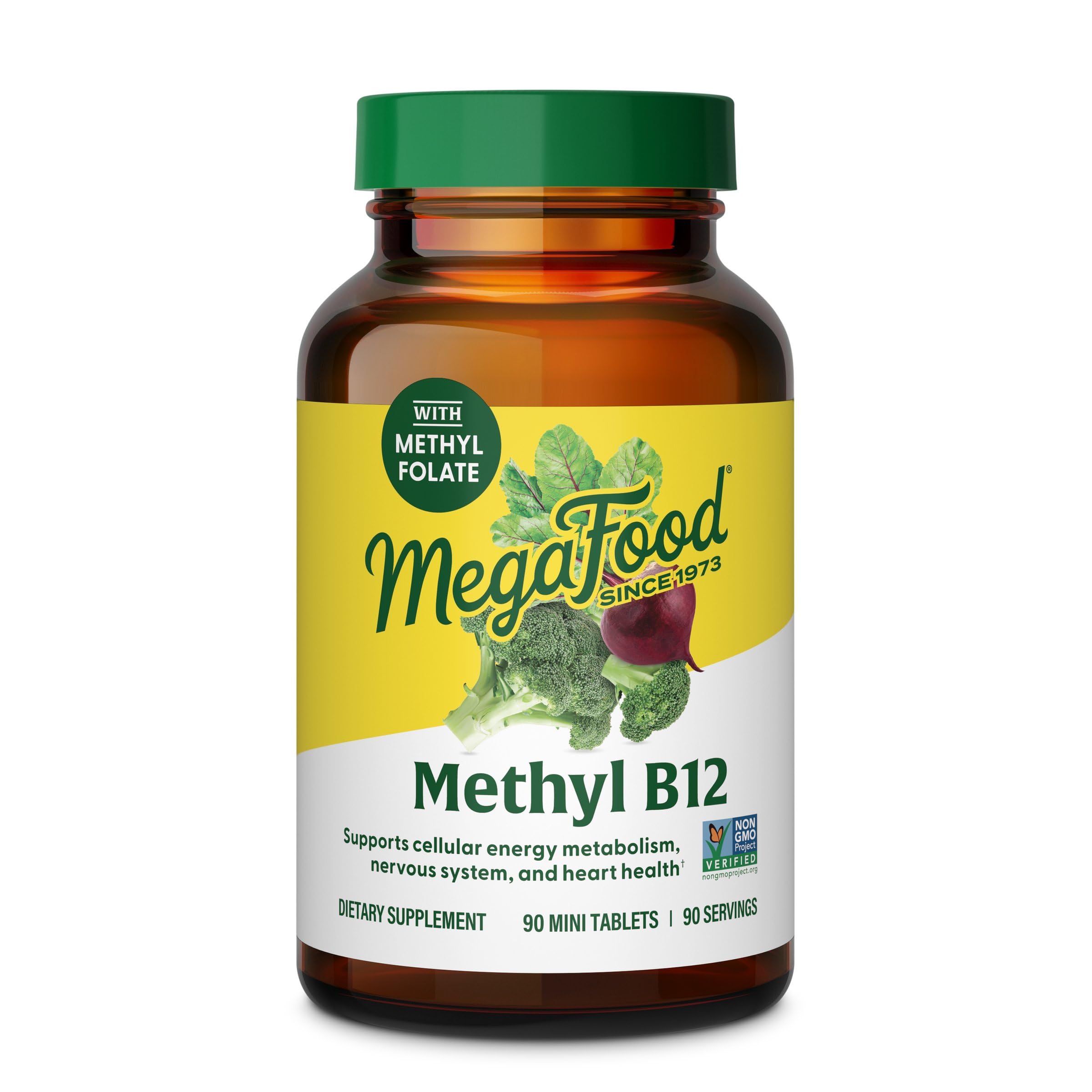 MegaFood envase frontal que muestra fórmula metilada y beneficios
