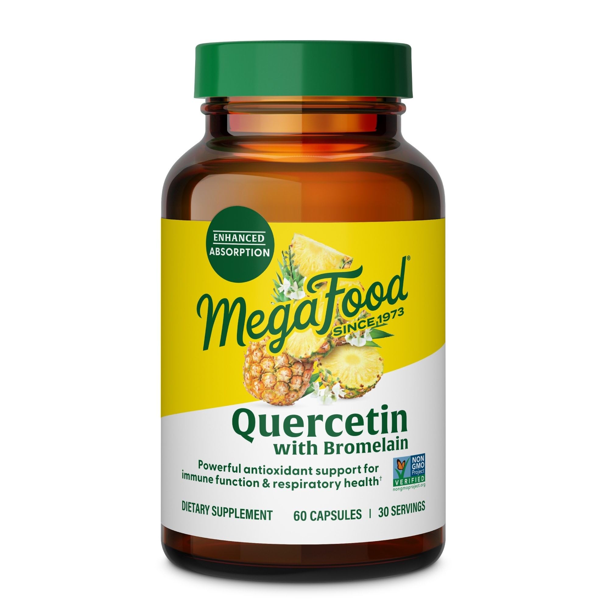 MegaFood bote frontal mostrando diseño y beneficios, transmite confianza