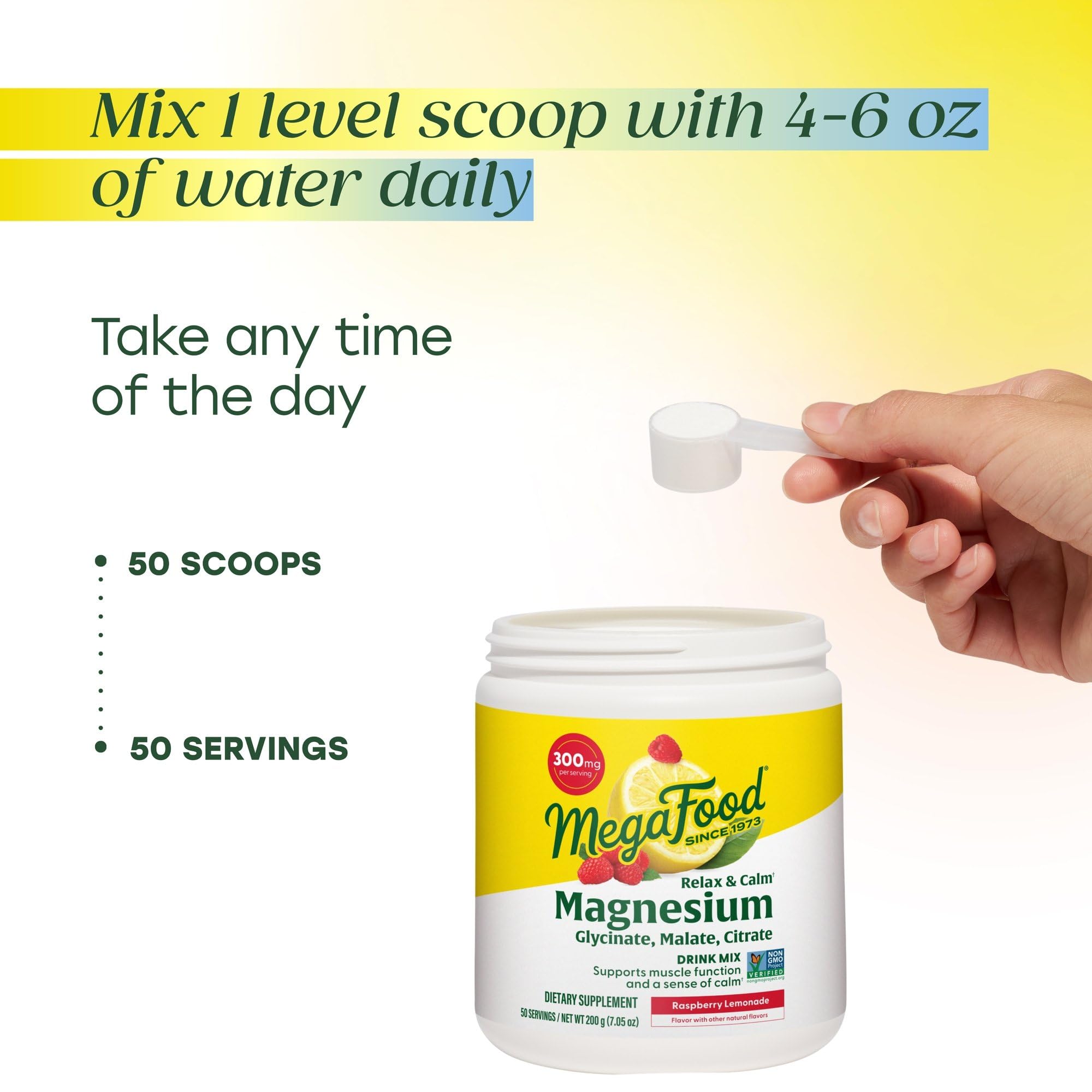 MegaFood etiqueta nutricional y lista de ingredientes visible para confianza