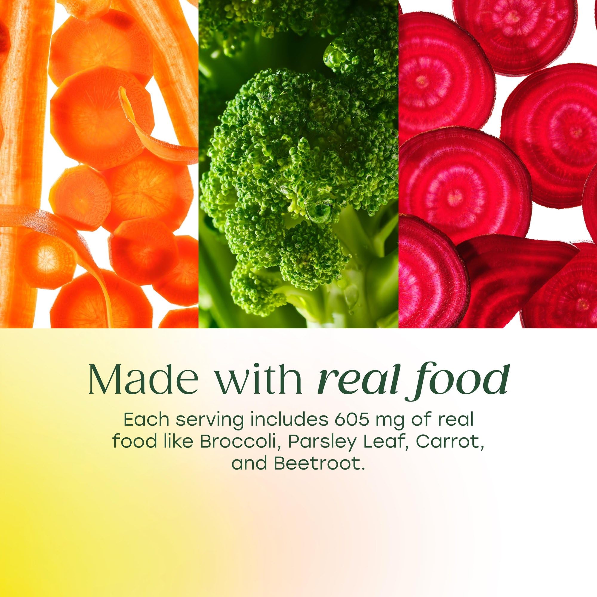MegaFood textura de la tableta que muestra recubrimiento suave y pura