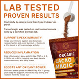 MEGAPLANTS cacao servido en taza humeante listo para beber