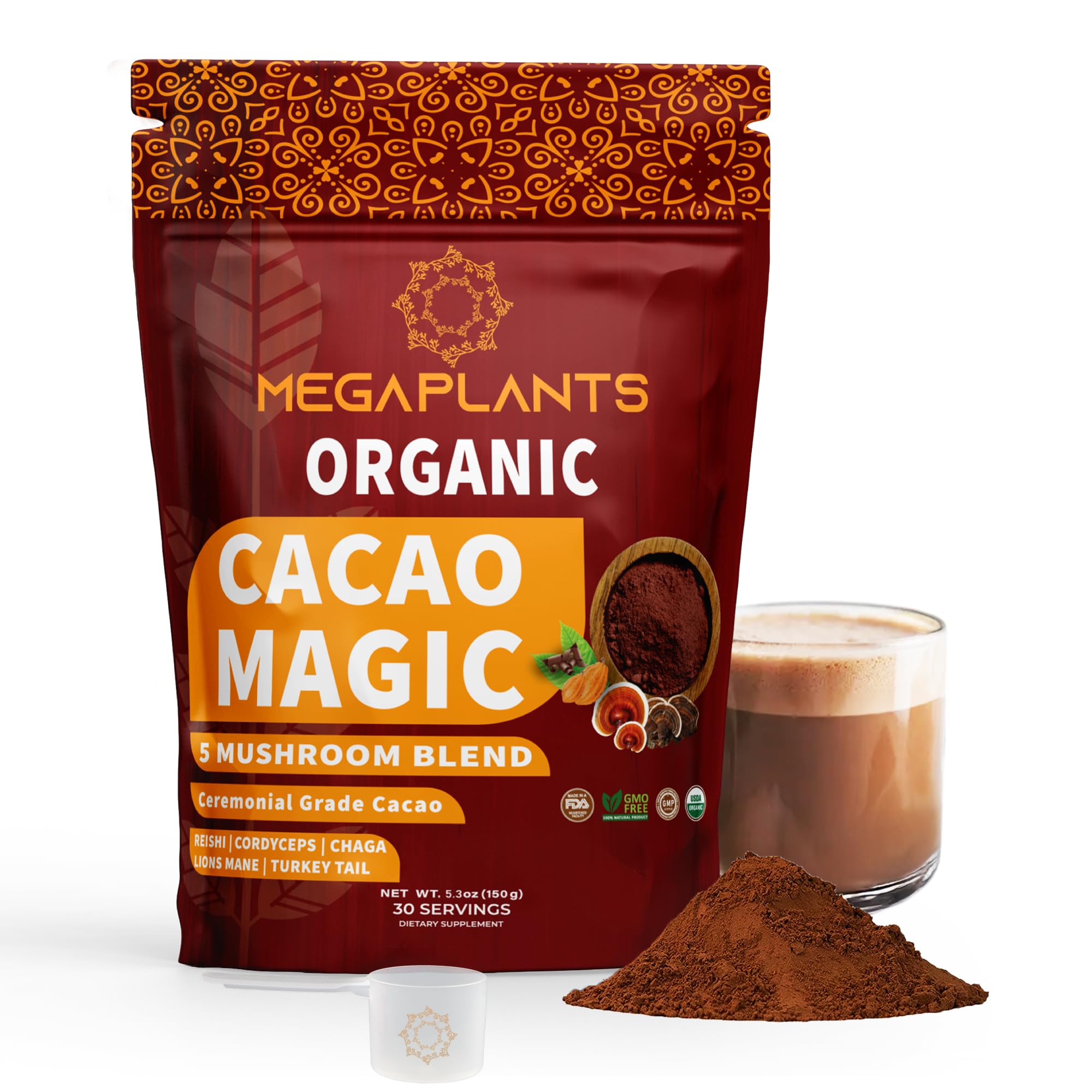 MEGAPLANTS frasco frontal mostrando etiqueta clara y beneficios