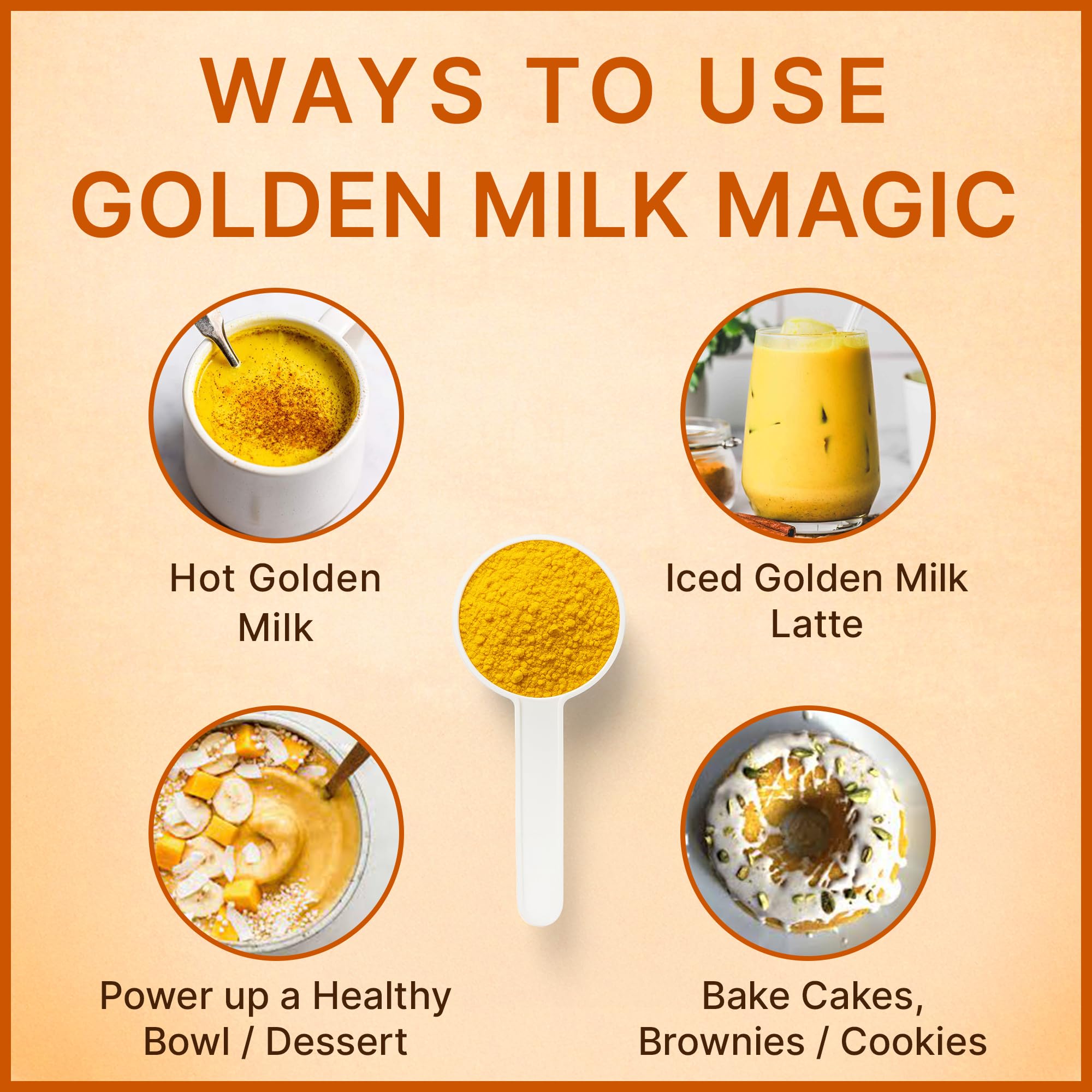 MEGAPLANTS taza con golden milk caliente, bebida reconfortante y calmante