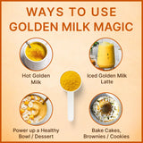 MEGAPLANTS taza con golden milk caliente, bebida reconfortante y calmante