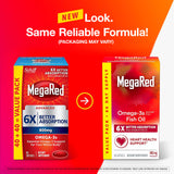 MegaRed frasco abierto con cápsulas, vista del contenido