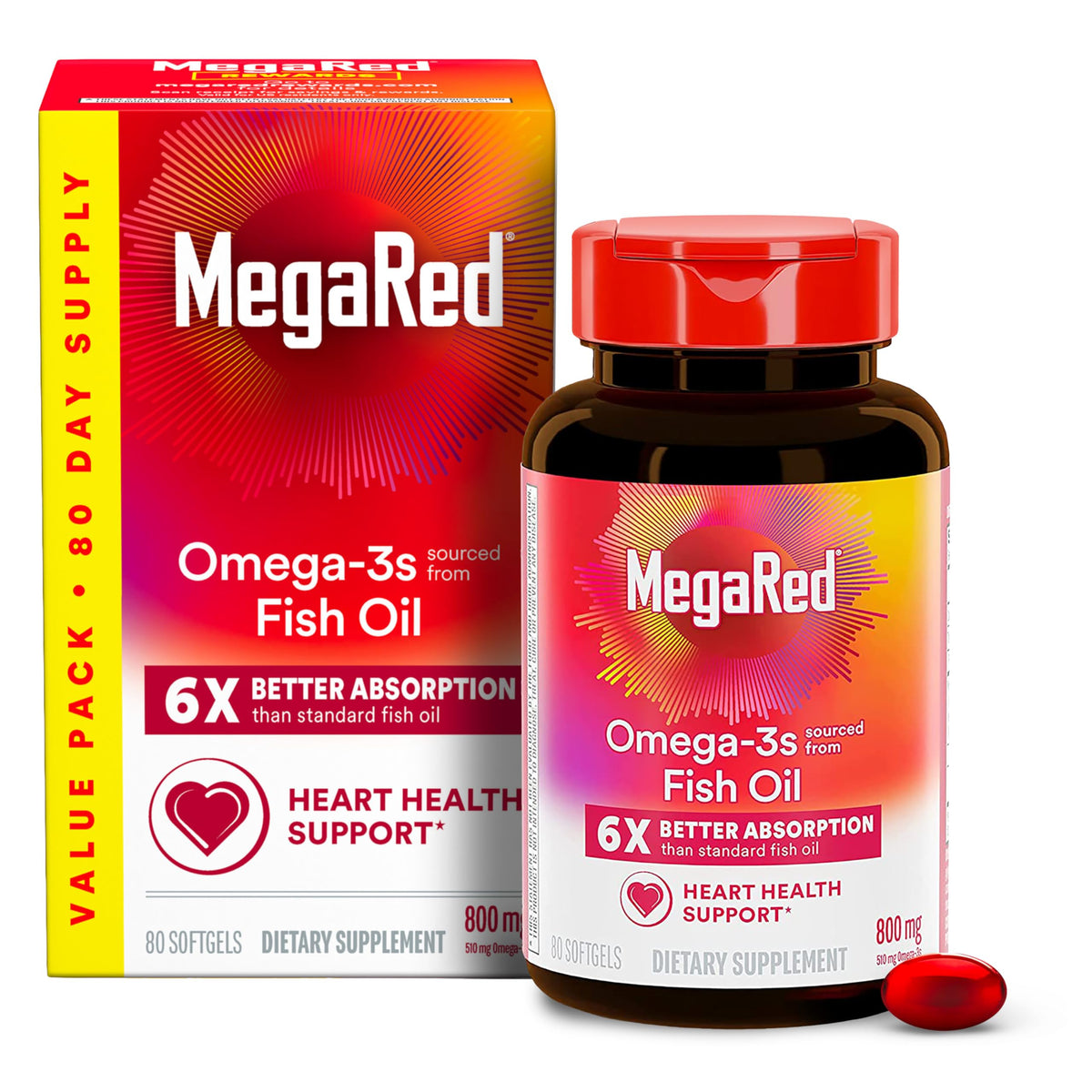 MegaRed frente del envase mostrando formato y cantidad
