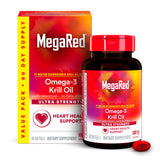 MegaRed envase frontal 60 cápsulas blandas mostrando información clara y conveniencia