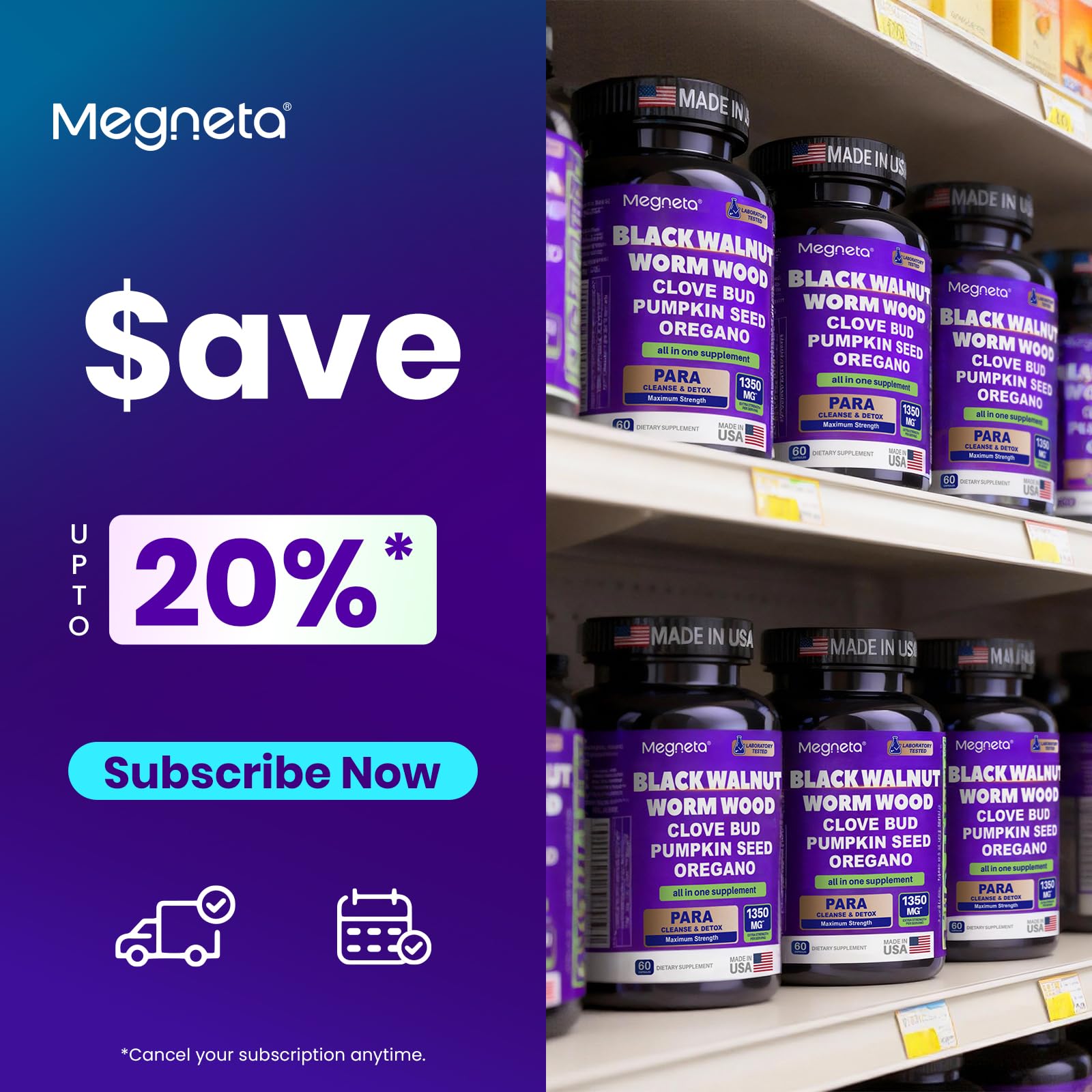 MEGNETA producto en ambiente relajado mostrando bienestar y digestión ligera
