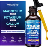 MEGNETA botella frontal del complejo líquido mostrando diseño y facilidad de uso