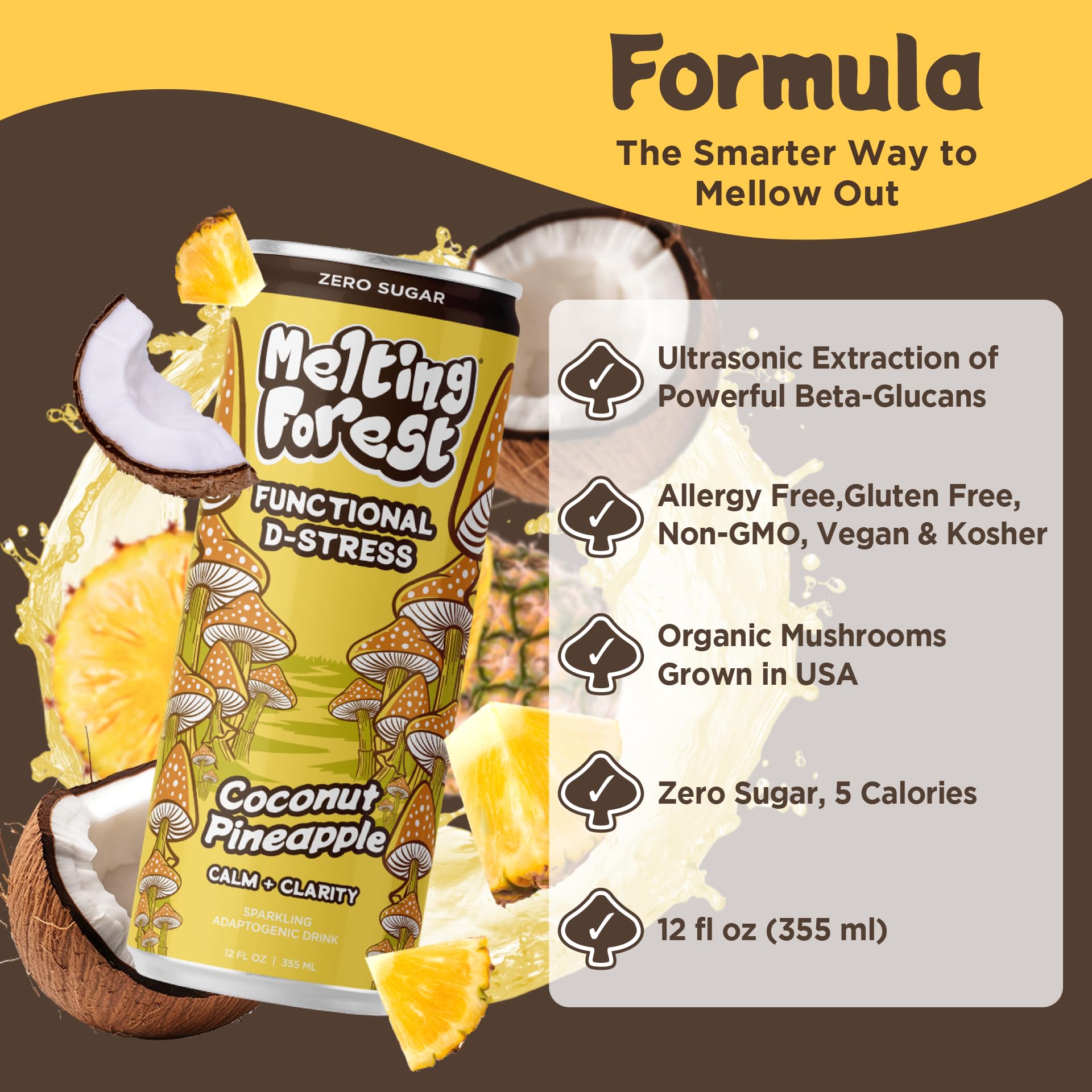 MELTING FOREST lata abierta vertida en vaso para consumo inmediato