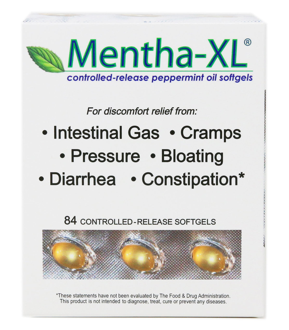 Mentha-XL caja y blíster frontal mostrando protección y conservación
