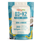 MERRY VITA envase frontal mostrando 300 softgels y beneficios