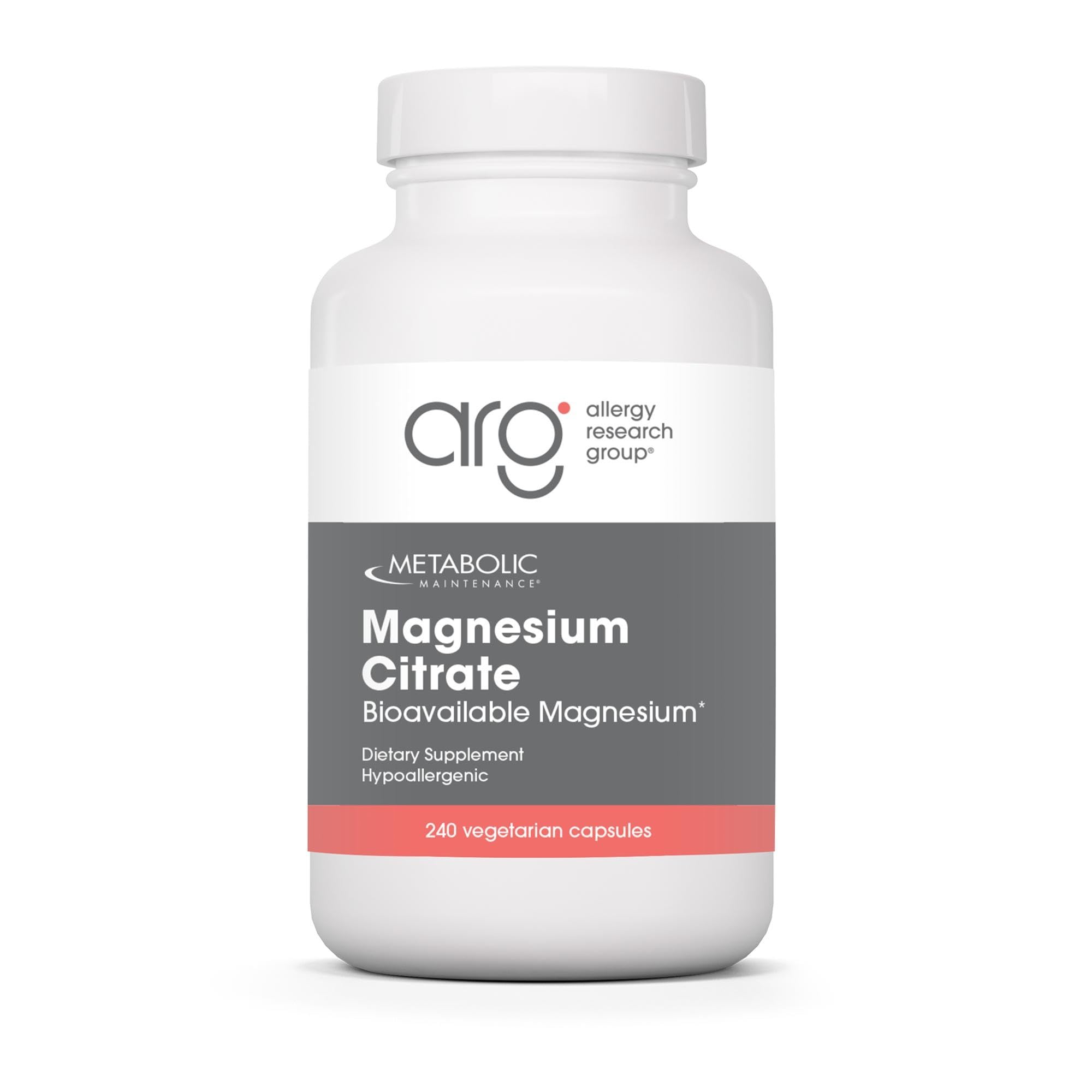 Metabolic Maintenance botella frontal mostrando 240 cápsulas y información clara