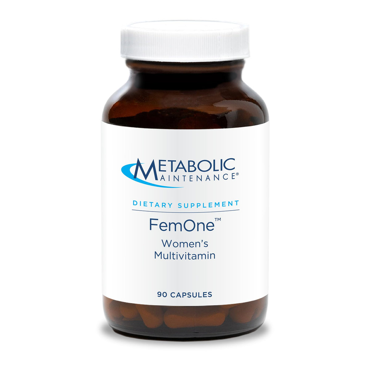 Metabolic Maintenance FemOne vista frontal del envase mostrando el nombre y formato