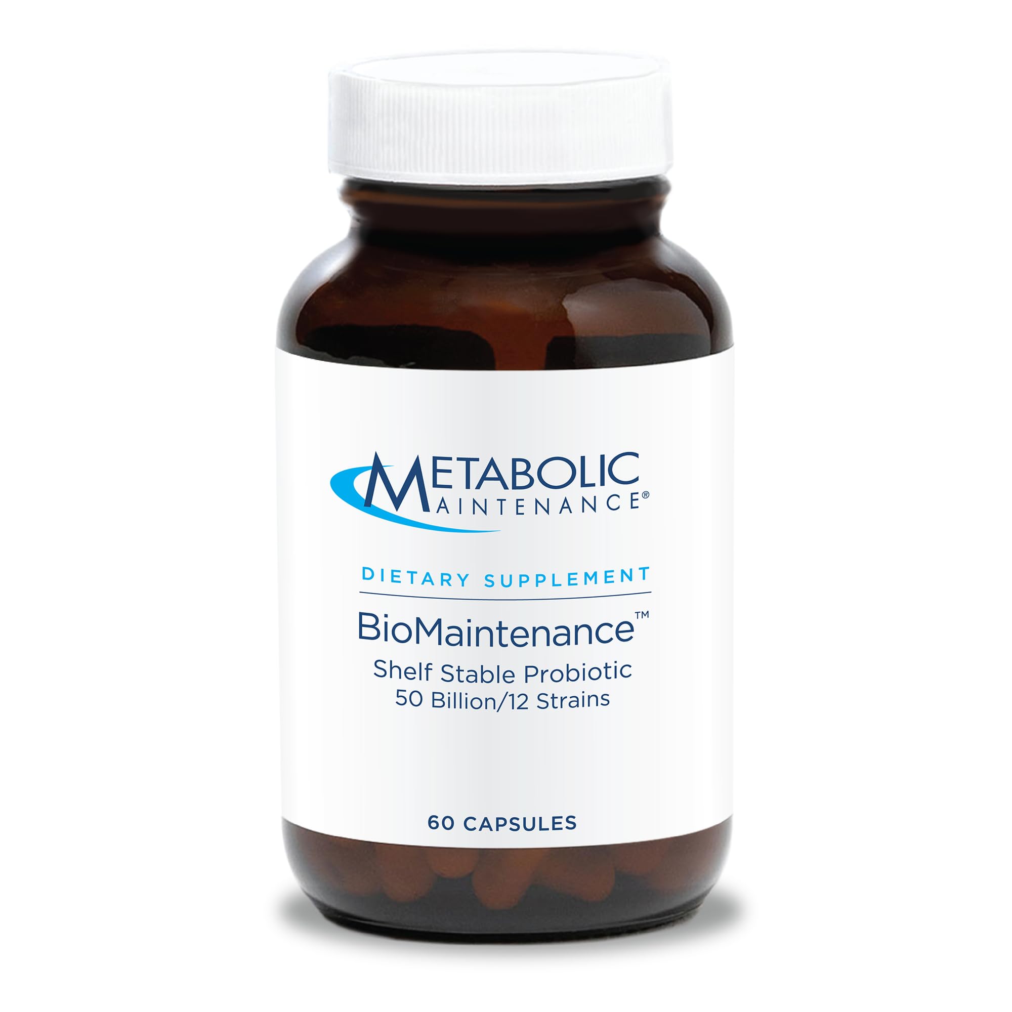 Metabolic Maintenance vista frontal del envase que muestra la presentación y beneficio de 50B UFC